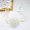 Fairy-like accessories: Chiffon camellia necklace, short collarbone chain, choker rose flower collar, necklace for women Application Scenario